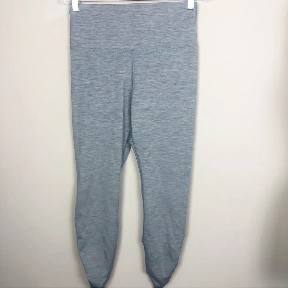 NIKE YOGA | Dusty Blue High Rise 7/8 Length Cinched Leggings Women’s Size Large